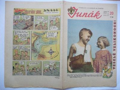 Časopis - Junák - ročník 28. - číslo 20 z roku 1946