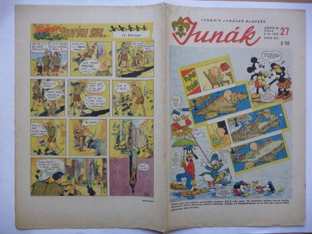 Časopis - Junák - ročník 28. - číslo 27 z června roku 1946 - Knihy a časopisy