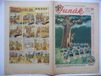 Časopis - Junák - ročník 28. - číslo 28 z června roku 1946
