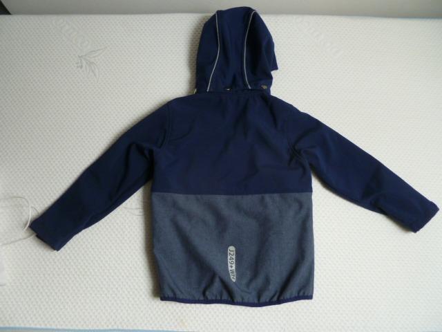Softshellová bunda z Tchiba vel. 110/116 (4-6 let), tmavě modrá+melír - Oblečení pro děti