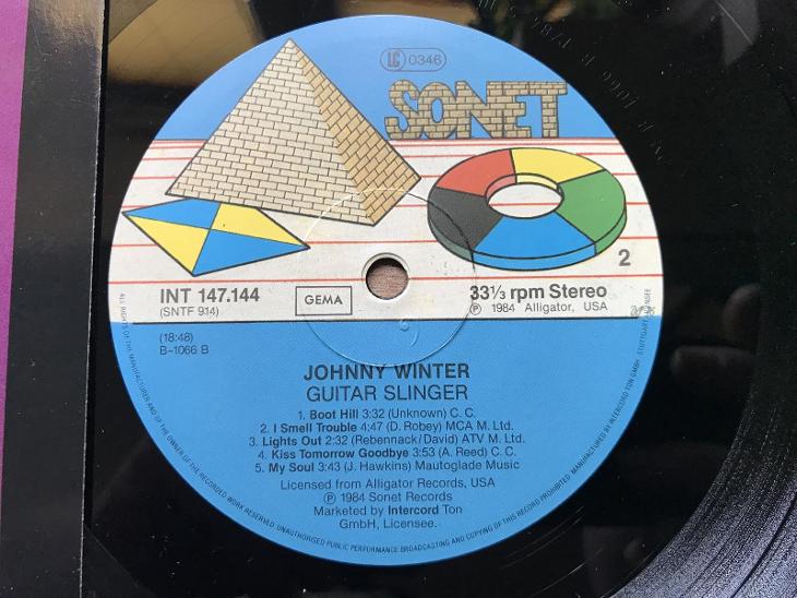 JOHNNY WINTER - GUITAR SINGER - LP EX- Blues  - Hudba