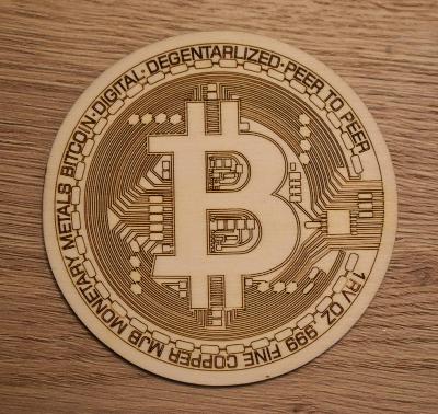 Podtácek Bitcoin