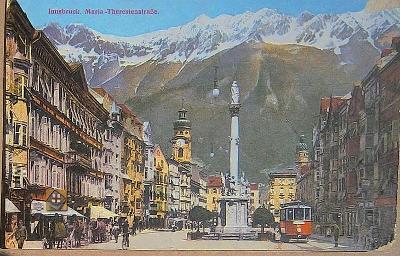 Rakousko Innsbruck - Maria-Theresienstrasse (MF čistá)