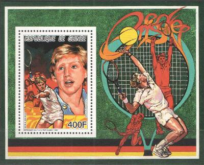 ** GUINEA aršík tenis B.Becker 1987 - 10€