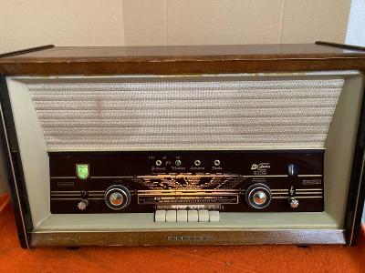Staré rádio Philips B7X72A BI-AMPLI - nádherný, zachovalý stav