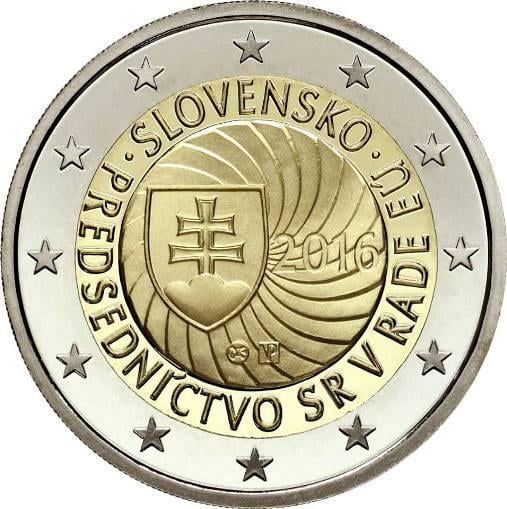 2 euro mince slovensko 2016 predsednictvo