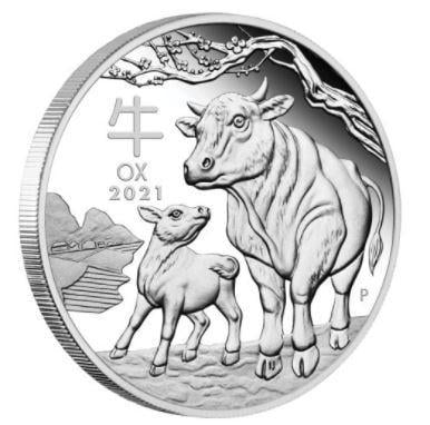 1/2 oz Year of the Ox 2021 PROOF