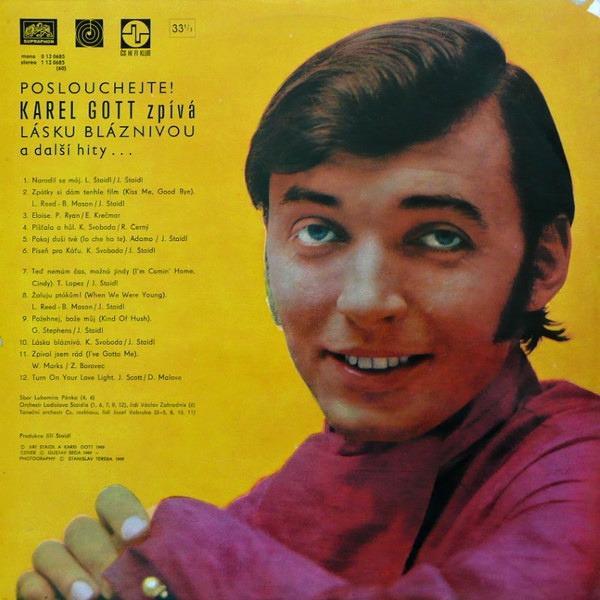 LP Karel Gott – Poslouchejte! Karel Gott Zpívá Lásku Bláznivou  - Hudba