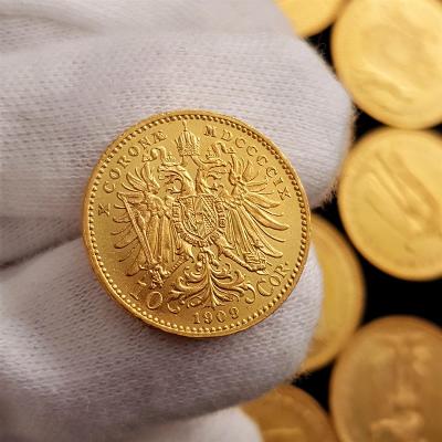 František Josef I., rakouská 10 Koruna 1909 BZ Marschall, zlatá mince