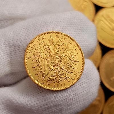 Rakouská 10 Koruna 1911 BZ, František Josef I., zlatá mince