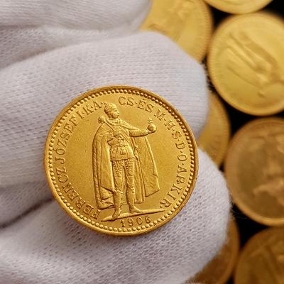 Krásná uherská 10 Koruna KB 1906, František Josef I., zlatá mince  