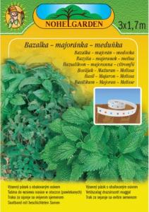 Pásek výsevný Bazalka zelená + Majoránka + Meduňka, 3x1,7m