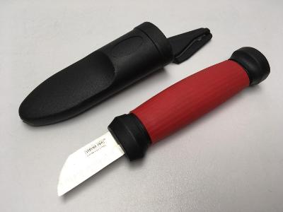Elektrikářský nůž včetně pevného pouzdra, masívní rukojeť, nové