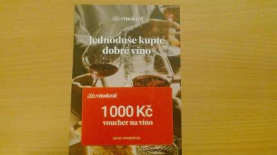 Voucher na víno v hodnotě 1000 Kč - vinokral.cz