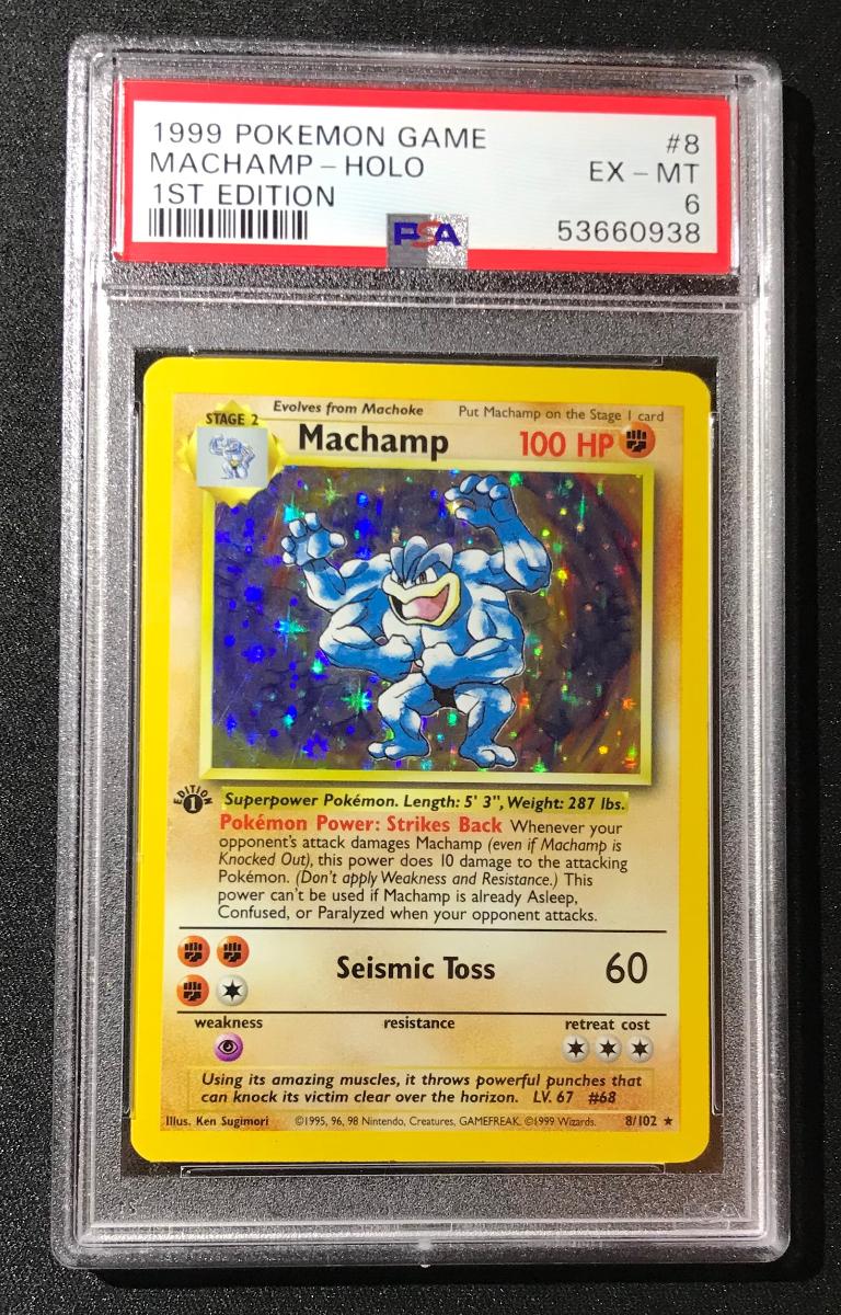 Machamp Holo 1st Edition Base set #8/102 PSA 6 Pokemon 1999 | Aukro