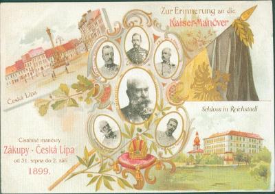 30A902 Franz Josef - Zákupy - císařské manévry, novodobá pohlednice