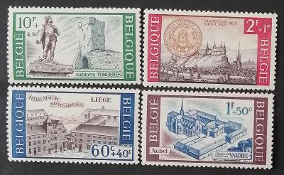 Belgie 1966 Mi.1442-5 Historické stavby, Hrady a kláštery