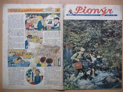 Časopis - Pionýr - ročník 4. - číslo 3 z března roku 1957
