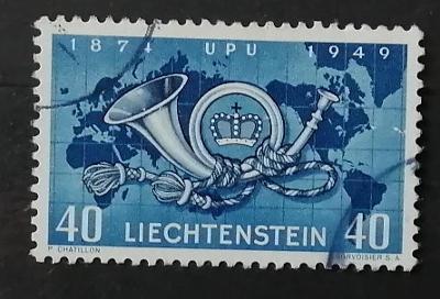 Lichtenštejnsko 1949 8€ 75. výročí UPU  