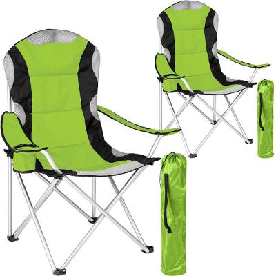 tectake 401298 kempingové židle polstrované - zelená