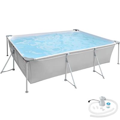 tectake 402894 bazén obdélníkový s filtračním čerpadlem 300 x 207 x 70