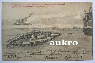 1909 ponorka / Pola Rakousko Uhersko Unterseeboot     
