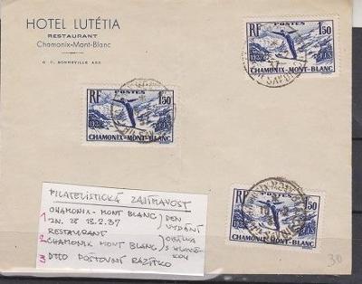 Francie 340 - den vydání - Hotel Lutétia v Chamonix Mont Blanc