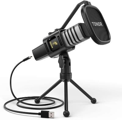 Kvalitní USB Kondenzátorový Mikrofon se Stojanem - Tonor TC30 
