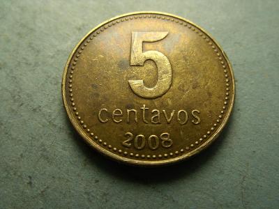 ARGENTINA -  5 Centavos z roku 2008