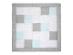 Hrací deka EMMA & NOAH, patchwork, 200 x 200 cm, šedámint - Hračky