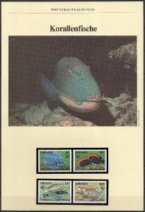 Grenada-Korálové ryby WWF 1984** Mi.1299-1302 / 32 €