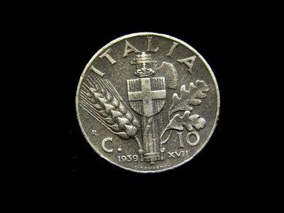 Itálie - 10 Lire 1939