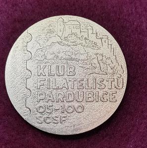 Medaile klub filatelistů Pardubice