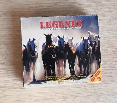 3 CD-BOX: LEGENDY folk - country - trampská písnička