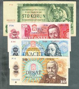 Sestava bankovky 1961-1988 - 4 kusy