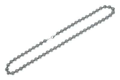 Stříbrný náhrdelník s kovovými kuličkami 46 cm