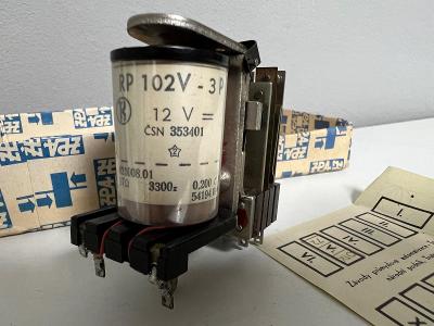 Staré relé RP 102 V 3P vč. Originální krabičky DOBOVÉ