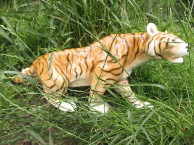 Velký porcelánový tygr Royal Dux ČSSR    