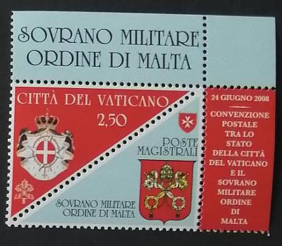 Vatikán 2008 5€ Maltský řád a Vatikán