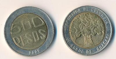 Kolumbie - Kolumbia 500 Pesos 2006