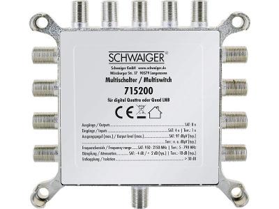 SCHWAIGER Multiswitch 715200 Multipřepínač DVB-T2,Satelit ...