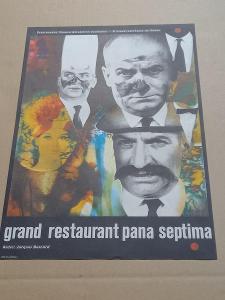 Filmový plakát a3 - Grand restaurant pana Septima - SUPER STAV