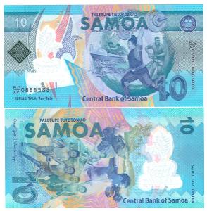 Samoa 10 Tala 2019 (výročná) Polymer UNC