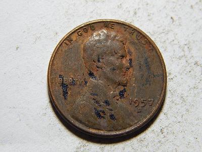 USA 1 Cent 1957 D F č30750
