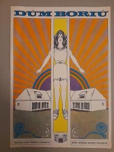 Filmový plakát A3 - Karel Machálek - Dům Boriů - Originál 1970