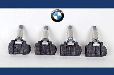 4x BMW senzory TPMS, snímače tlaku v kolech - 36106856209, 36106881890