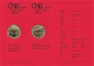 Certifikát k minci Zdymadlo na Labi pod Střekovem 2 500 Kč