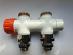 Výpredaj - termostatický stredový ventil priamy M30x1,5 - biela COMAP - Stavebniny