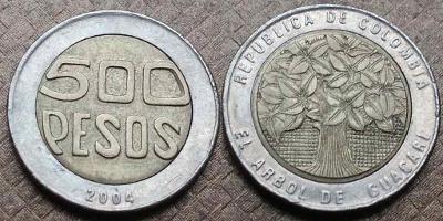 Kolumbie - Kolumbia 500 Pesos 2004