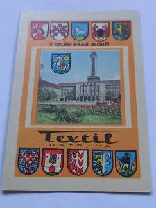 D - Kartičkové kalendáříky - 1975 - Textil Ostrava, TOP STAV!!!
